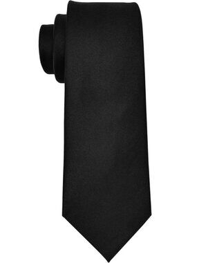 Men's Ties Solid Pure Color Plain Formal Black Ties For Men